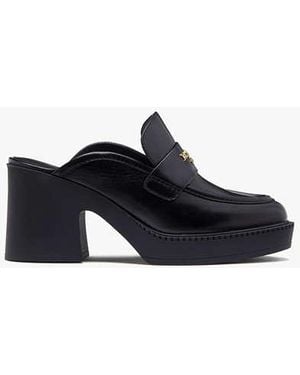 Kate Spade Blake Platform Mule Loafers - Black