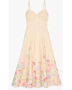 Kate Spade Whimsical Garden Midi Dress - Black