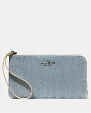 Kate Spade Lucy Denim Wristlet - Blue