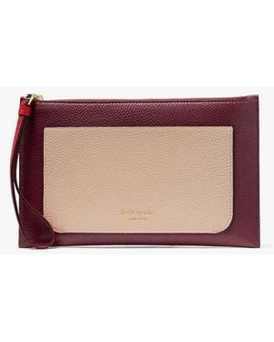 Kate Spade Ava Colorblocked Wristlet, Cherry Juice - Black