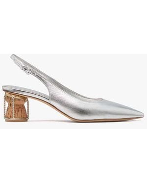 Kate Spade Soiree Metallic Slingback Pumps - Black