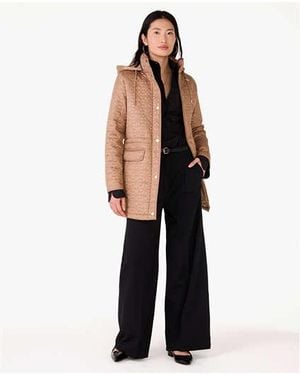 Kate Spade Quilted Spade Coat - Black