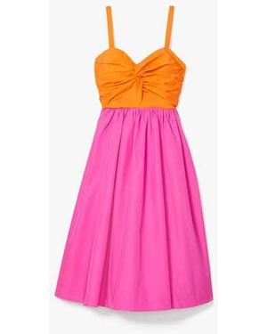 Kate Spade Twist Bodice Colorblocked Dress - Black