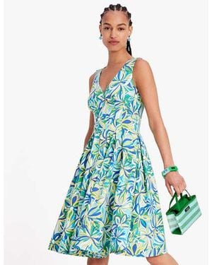Kate Spade Anemone Floral Amelia Dress, Glacier - Blue