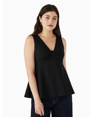 Kate Spade Ponte Bow-Knot Top - Black