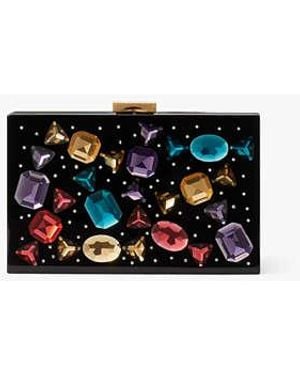 Kate Spade Sweet Treats Jeweled Resin Small Clutch - Black