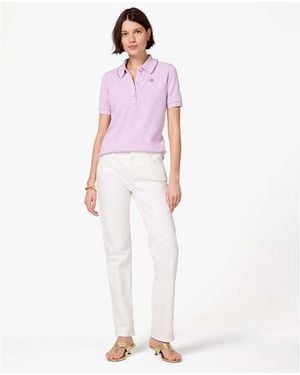 Kate Spade Ruffle Logo Polo Shirt - Black