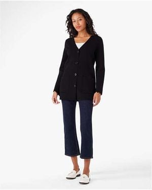 Kate Spade Scalloped Sweater Blazer - Black