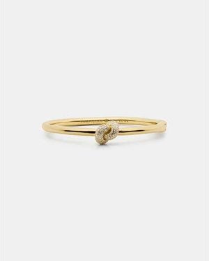 Kate Spade Sailor's Knot Pave Hinge Bangle - Black