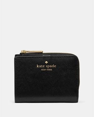Kate Spade Small L-Zip Wallet - Black