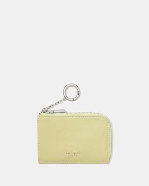 Kate Spade Outlet Crinkle Patent Mini Zip Card Case - White