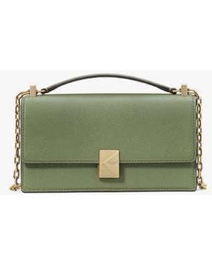 Kate Spade Deco Mini Flap Chain Crossbody - Green