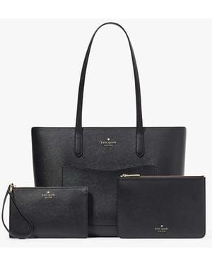 Kate Spade Staci Large Tote Set - Black