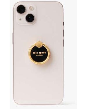 Kate Spade Logo Enamel Ring Stand - Black