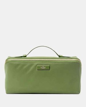 Kate Spade Carter Nylon Travel Cosmetic Pouch - Green