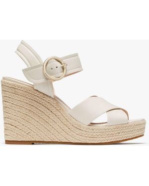 Kate Spade Outlet Della Wedge Heeled Sandals - Natural
