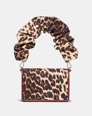 Kate Spade Natasha Leopard Scrunch Strap Mini Bag, Leopard - Black