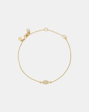 Kate Spade Outlet You'Re A Gem Evil Eye Bracelet - White