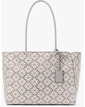 Kate Spade Flower Jacquard Large Everything Tote - Black