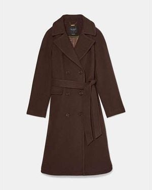 Kate Spade Wool Belted Trench Coat - Black