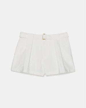 Kate Spade Belted Pleated Shorts - Black