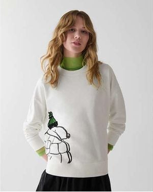 Kate Spade Snoopy Sweatshirt, Cream - Black