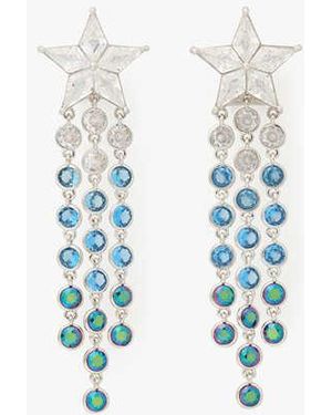 Kate Spade Cosmos Star Fringe Earrings - Black