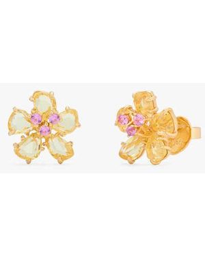 Kate Spade Paradise Flower Studs - Black