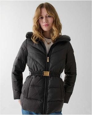 Kate Spade Cire Short Belted Puffer - Black