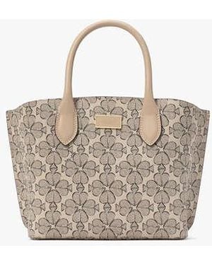 Kate Spade Suite Spade Flower Crossbody Tote, Neutral - Black