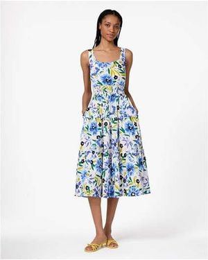 Kate Spade Festive Floral Tiered Dress - Black