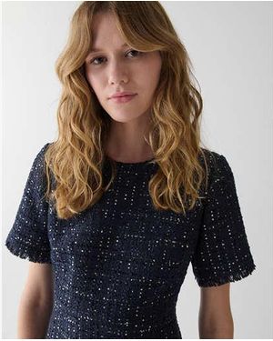 Kate Spade Enamel Button Tweed Dress in Black | Lyst Kate Spade Enamel Button Tweed Dress in Black | Lyst