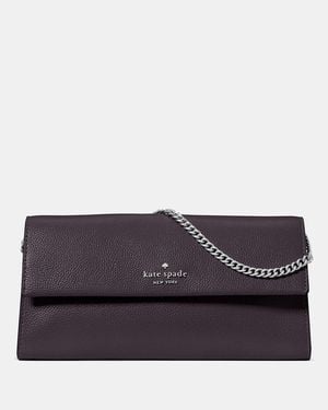 Kate Spade Outlet Scarlett Wallet On Chain - Gray