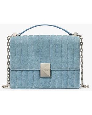 Kate Spade Deco Quilted Chain Shoulder Bag - Blue