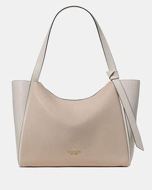 Kate Spade Knott Tote Bag, Light Cream - Black