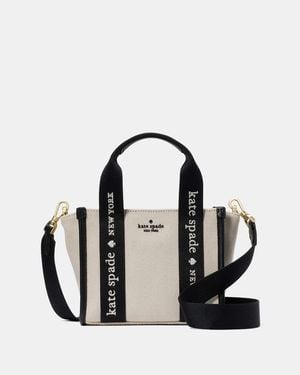 Kate Spade Outlet Kip Canvas Mini Tote Bag - Black