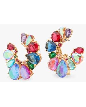 Kate Spade Shine Me Up Fan Hoops,Color - Black