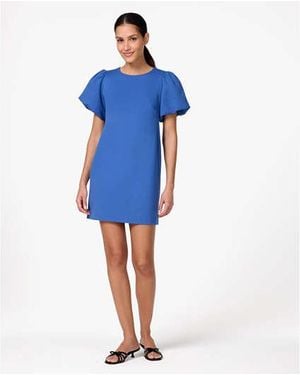 Kate Spade Ponte Puff Sleeve Shift Dress - Black