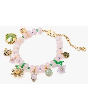 Kate Spade Garden Friends Beaded Charm Bracelet - Black