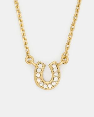 Kate Spade Outlet You'Re A Gem Pave Horseshoe Pendant - Metallic