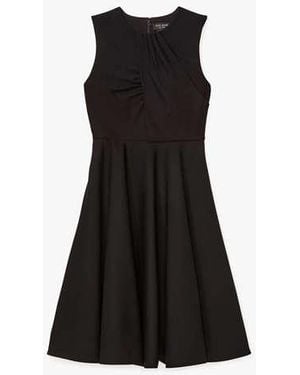 Kate Spade Flared Ponte Dress - Black
