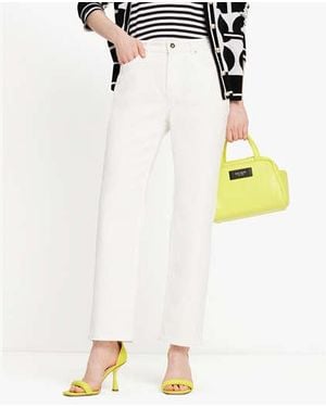 Kate Spade Straight Leg Denim Pants - Black