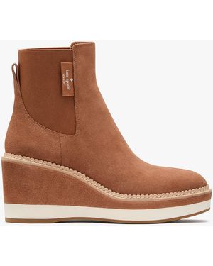 Kate Spade Outlet Addison Wedge Bootie - Brown