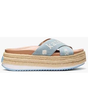 Kate Spade Piper Espadrille Flatform - Black
