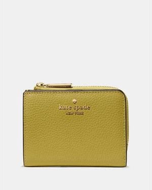 Kate Spade Small L-Zip Wallet - White