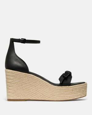 Kate Spade Outlet Loop Espadrille Wedge Sandal - Black