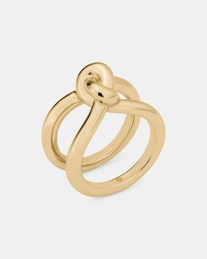 Kate Spade Outlet Sailor's Knot Statement Ring - Metallic
