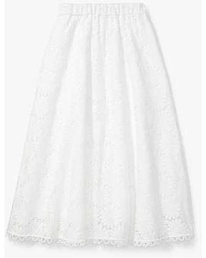 Kate Spade Daisy Lace Skirt - Black