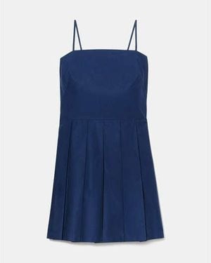 Kate Spade Open Back Pleated Dress - Blue