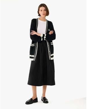 Kate Spade Oversized Logo Cardigan - Black